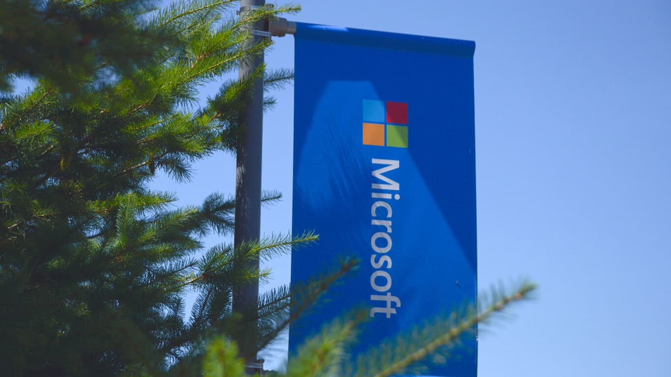 Microsoft banner
