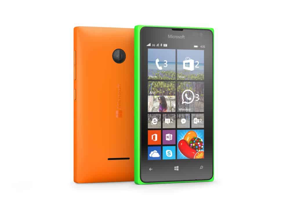 The Lumia 435 is one of the few remaining 4-inch Windows phones.