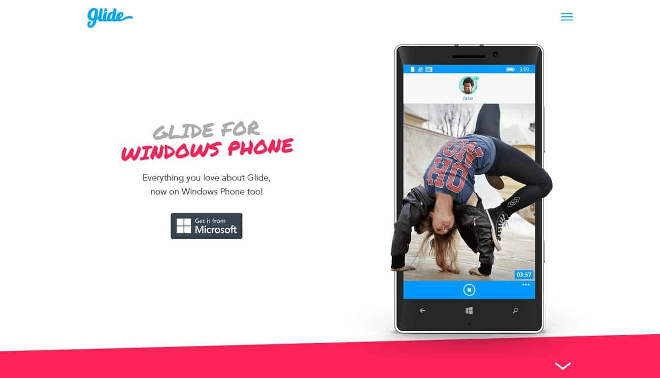 Glide app on Windows Phone