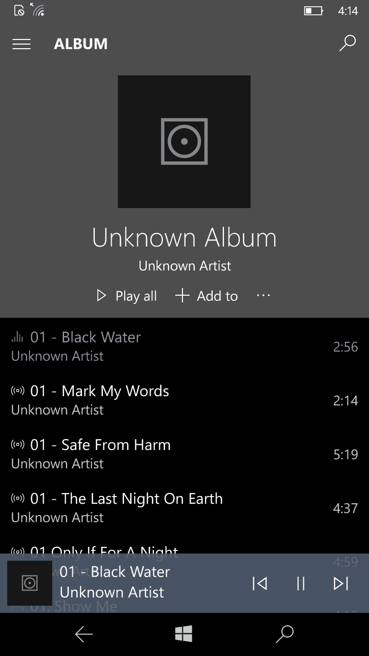 An album full of unrecognized tracks from different artists.