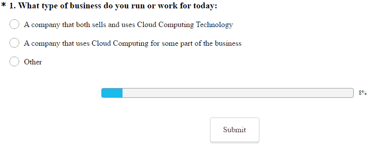 cloud computing survey from North Bridge and Microsoft
