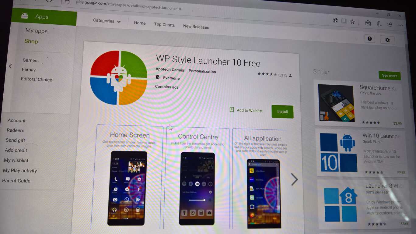 Microsoft, Android app launchers, Windows 10 Mobile
