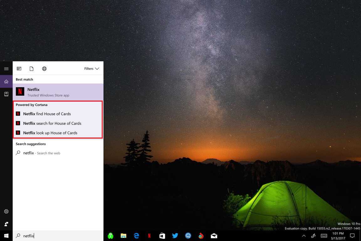 Microsoft, Netflix, Cortana, Windows 10