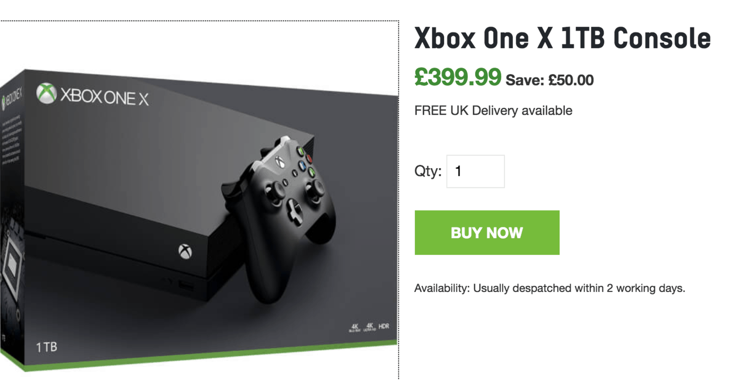 Xbox One X Zavvi