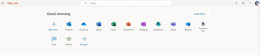 office 365 dashboard top part Our Guide to the Office 365 Dashboard