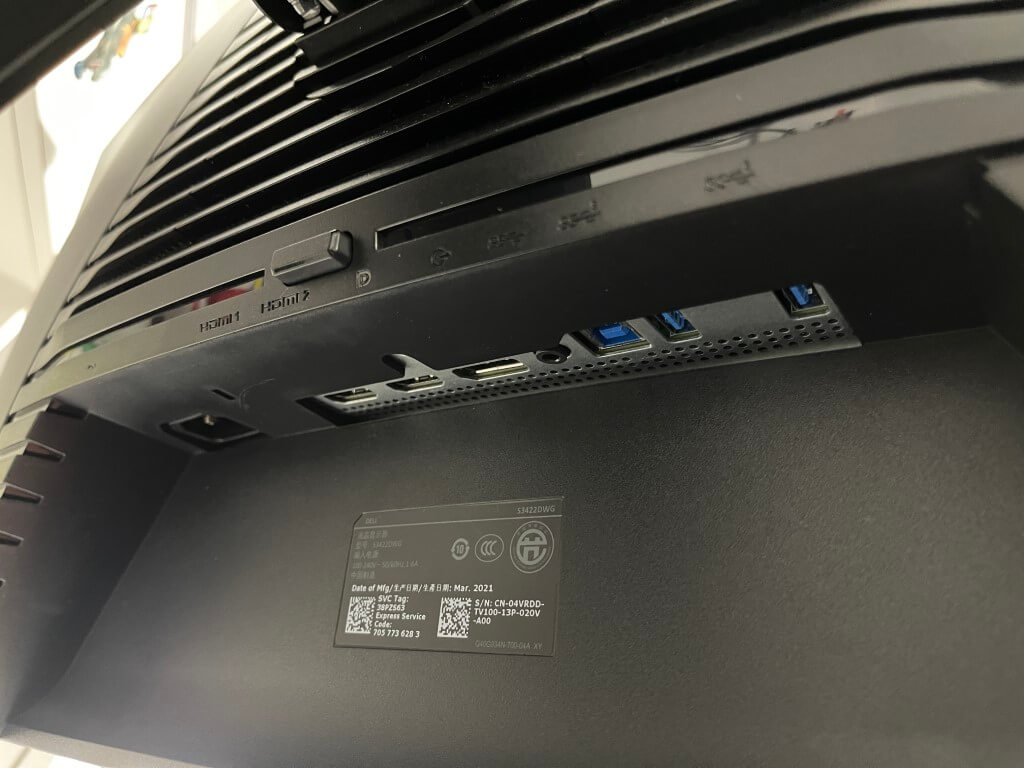 Dell Curved Monitor Ports