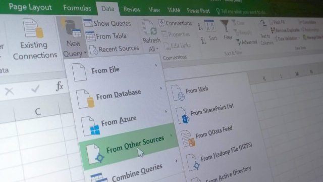 Excel 2016 new Data capabilities