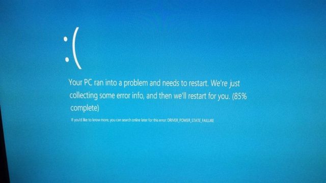 Fix Error Driver Power State Failure Windows 8.1 and Windows 10