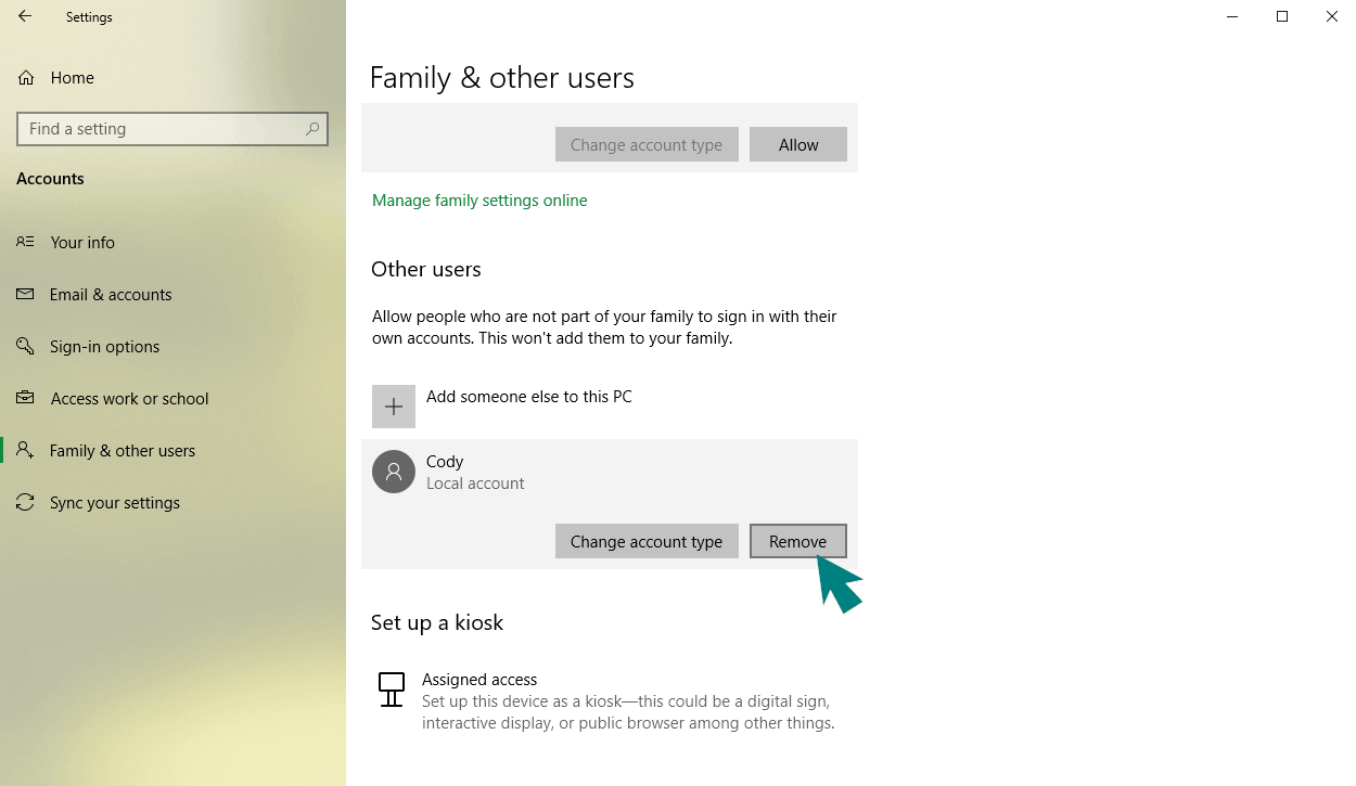 changing the name associated with a microsoft account