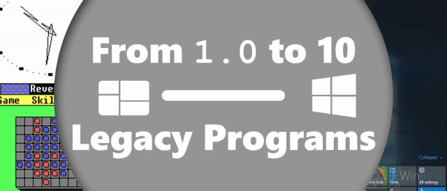From 1.0 to 10 Legacy Programs