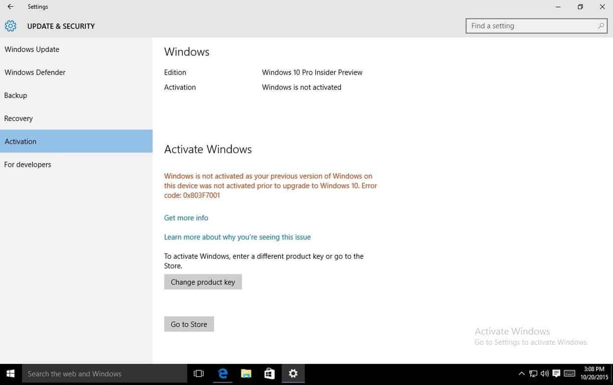 Mark windows 10. Preview activation Windows 10.