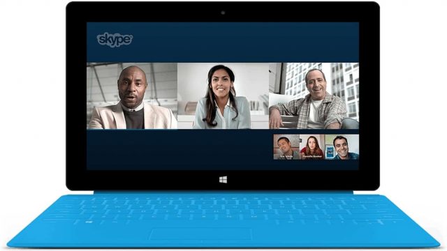 Skype on a Surface