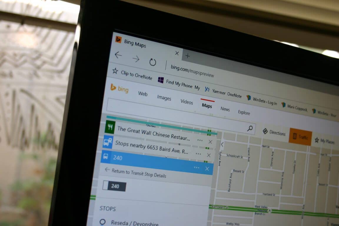 Bing Maps Transit