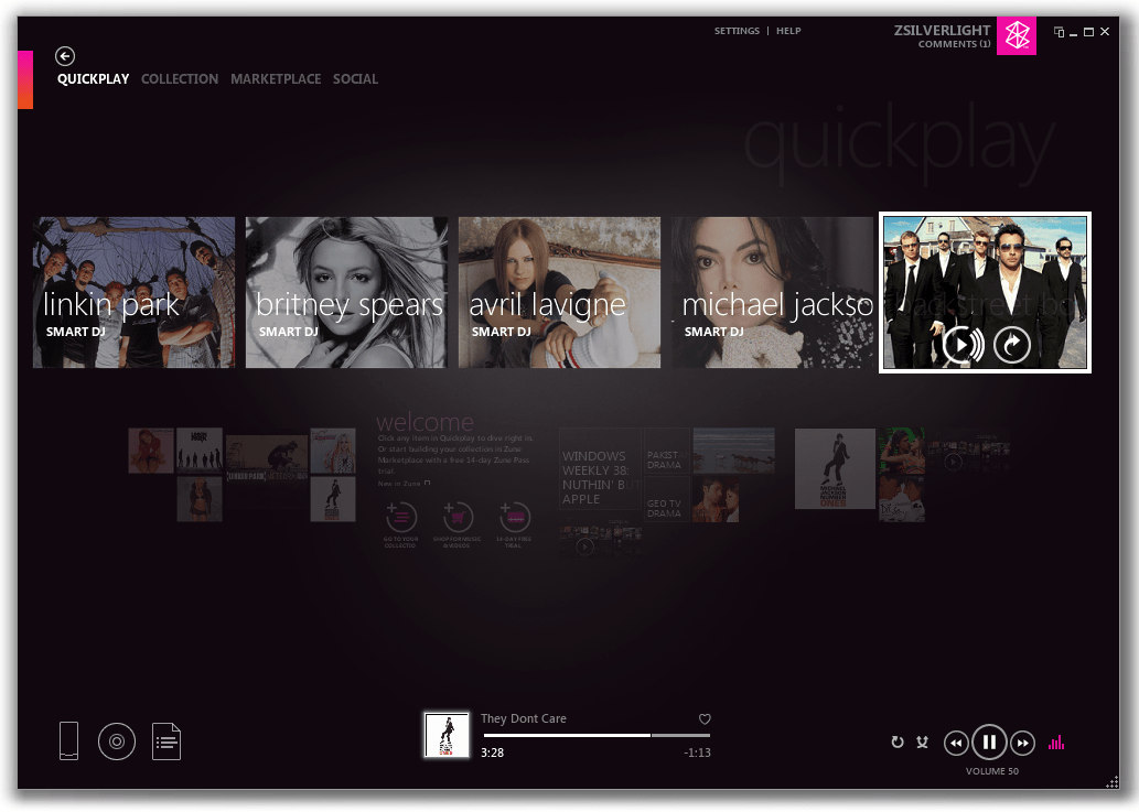 zune application download