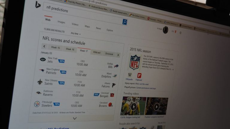 Bing Predicts NFL Week 16