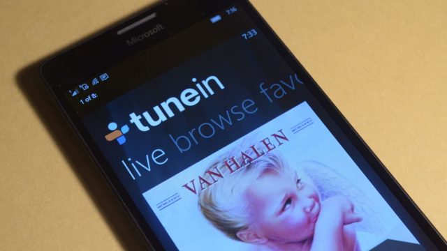 TuneIn Windows 10 app