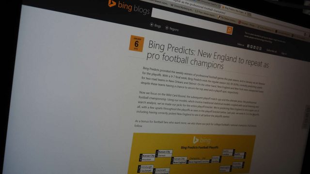 Bing Predicts NFL Playoffs
