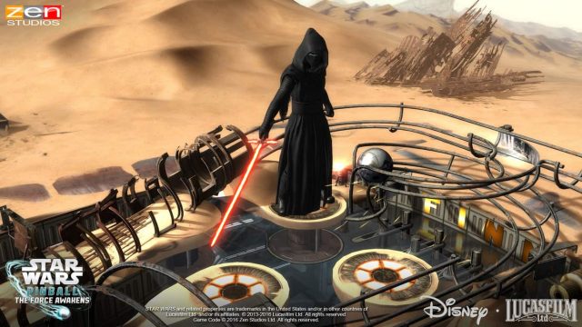 Star Wars: The Force Awakens pinball table on Xbox One and Windows 10