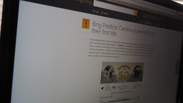 Bing Predicts Super Bowl 50