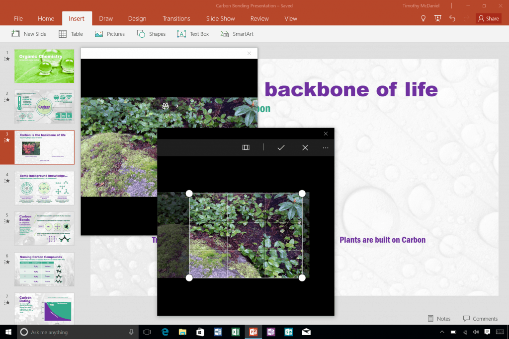 Use your built-in camera to add pictures to Office documents 