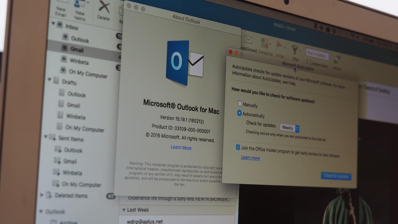 how do i set up gmail in outlook 2016 for mac