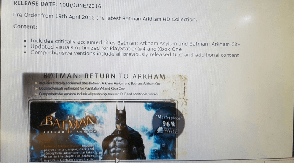 batman arkham collection ps4 gamestop