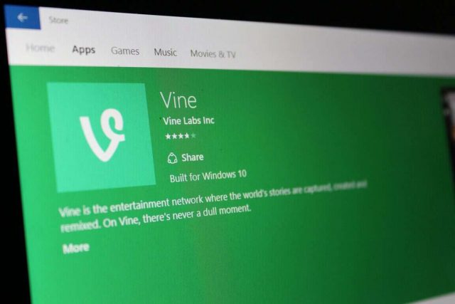 Vine for Windows 10