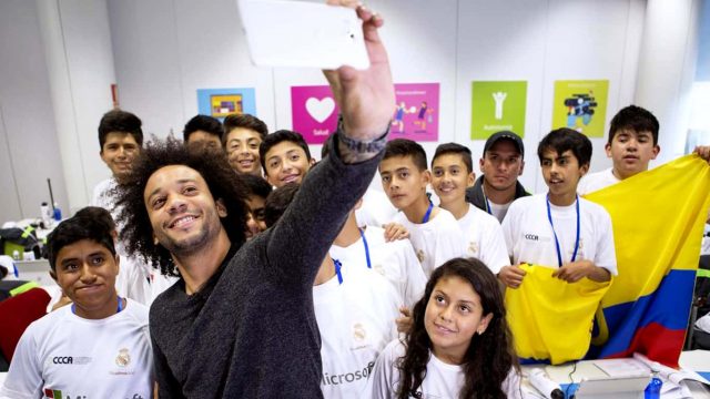 Microsoft partners with Real Madrid’s Marcelo Vieira to help children with tech