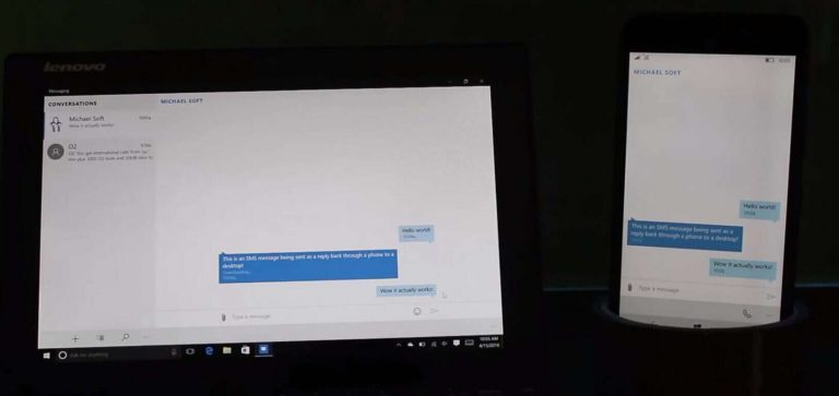 Windows 10 Anniversary Update, Messaging Everywhere