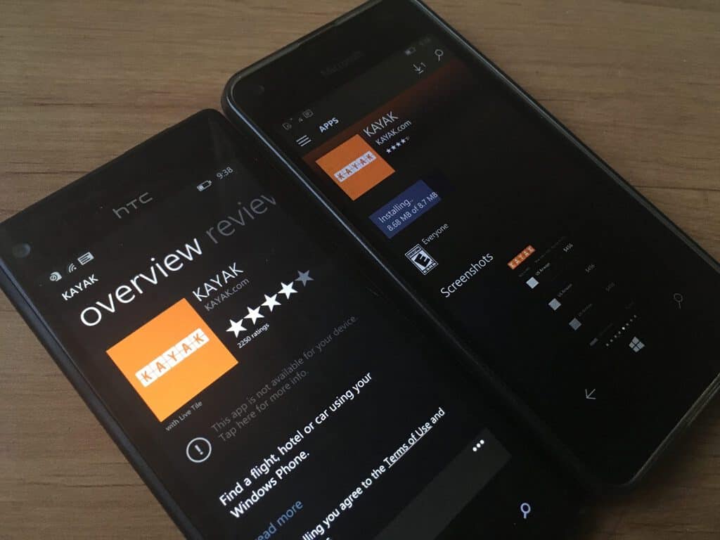 You can no longer download the app from a Windows Phone 8.1 handset.