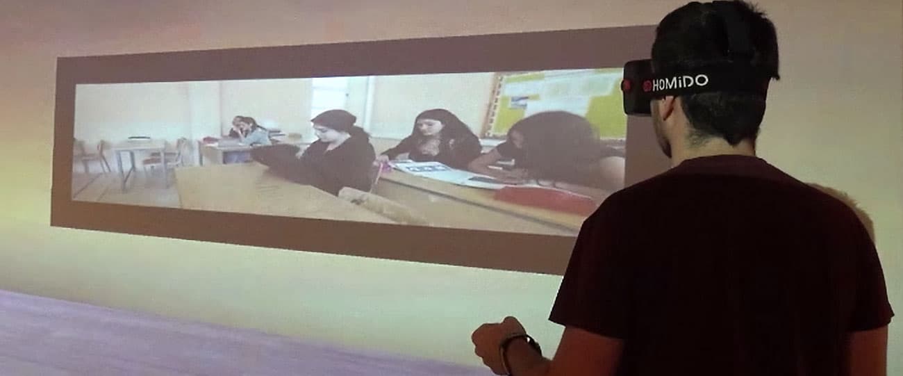 The AMANDA team is developing a virtual reality experience to combat bullying.