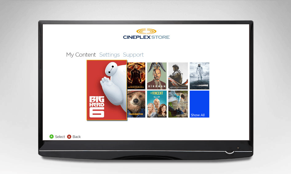 Cineplex app on xbox on sale one