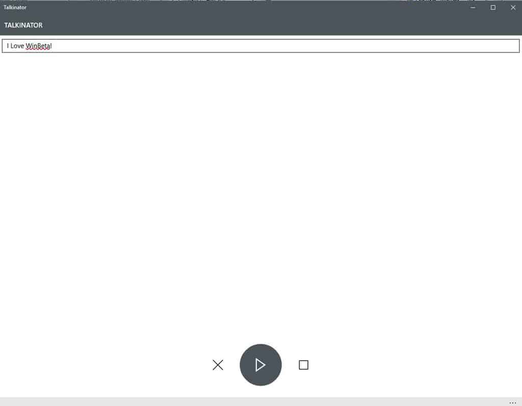 Talkinator on Windows 10