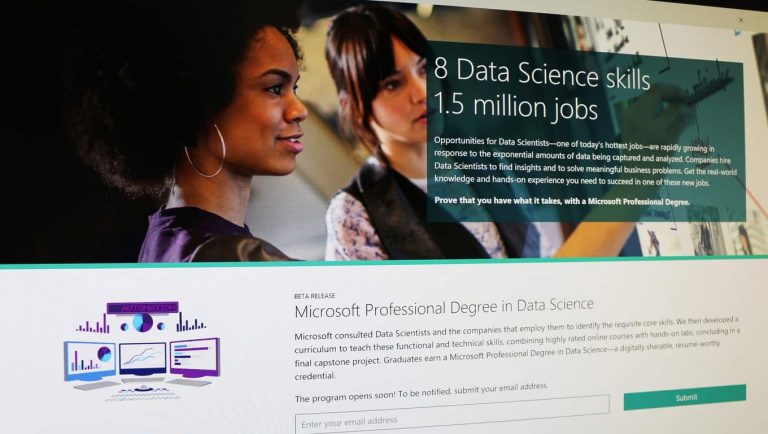 Microsoft Professional Degree in Data Science