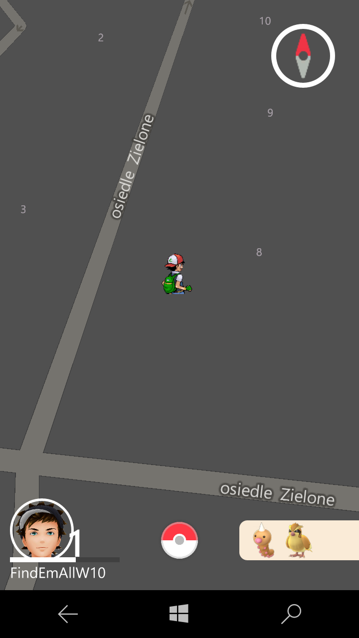 Pokemon Go on Windows 10 Mobile