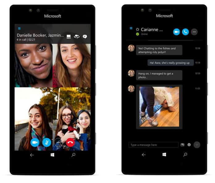Skype Preview Windows 10 Mobile