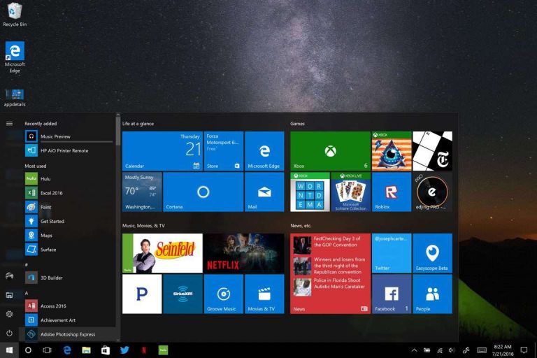 Windows 10, Anniversary Update