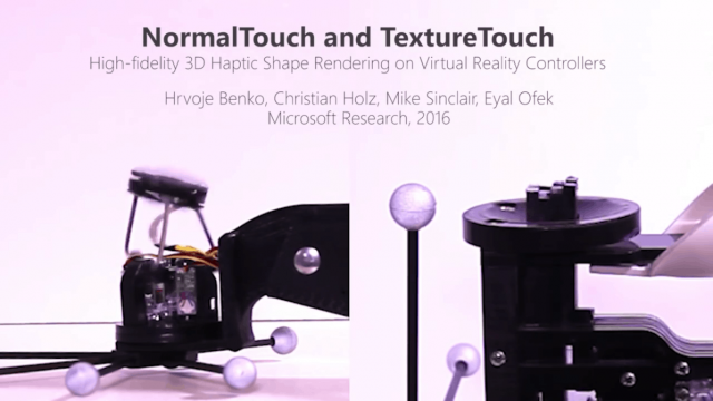 Microsoft Research shows off NormalTouch and TactileTouch for haptic virtual reality solutions