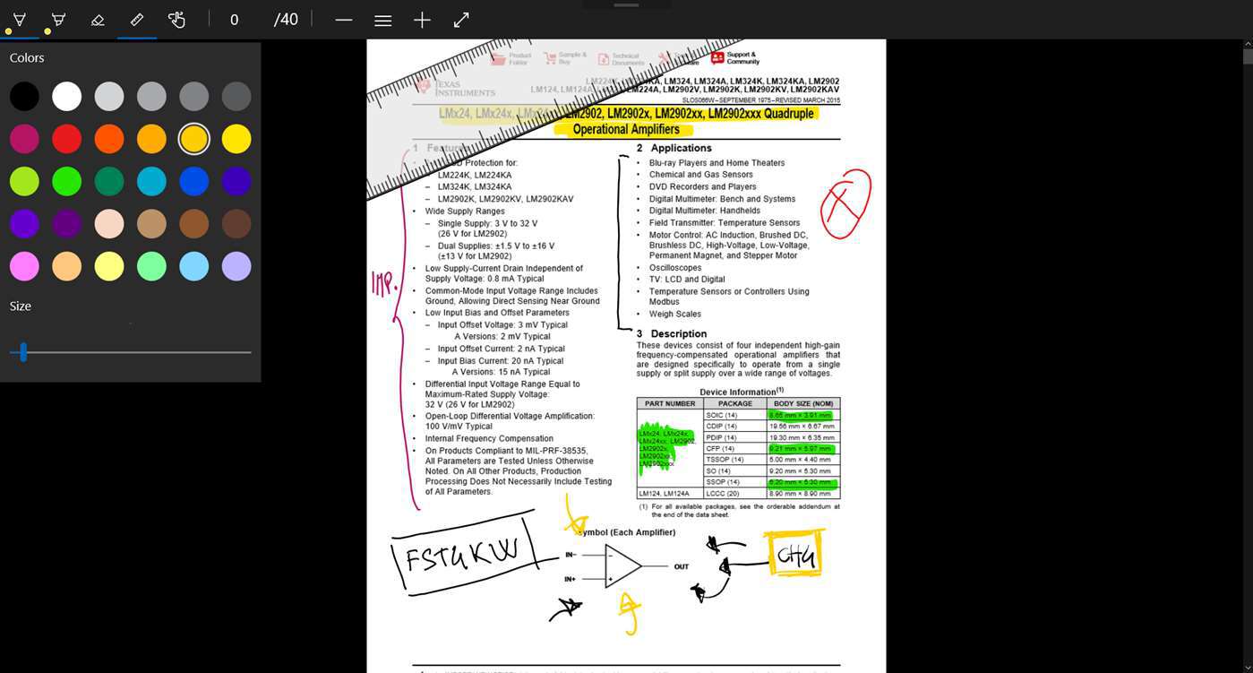 annotate pdf windows 10 pen and ink