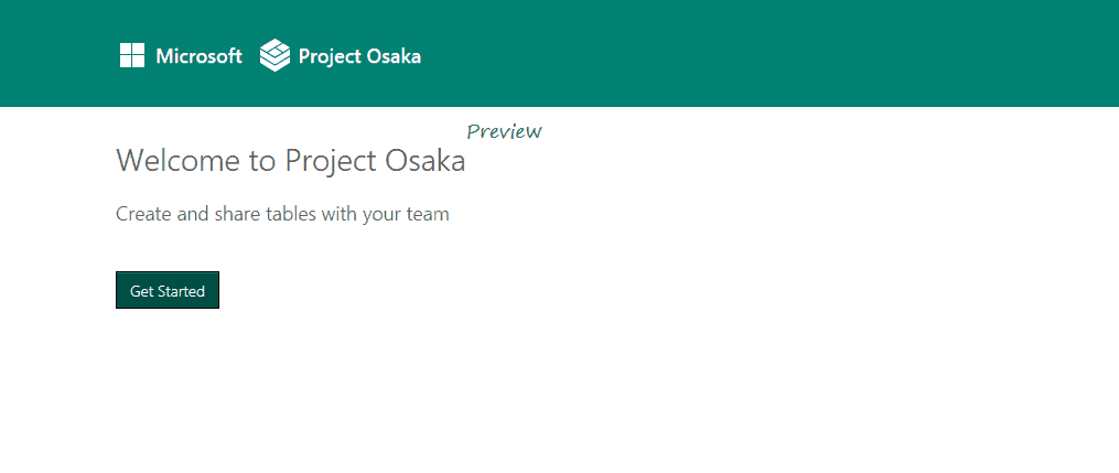 Microsoft CollabDB or Project Osaka