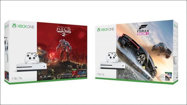 Xbox One S Halo Wars 2 Forza Horizon 3 bundles