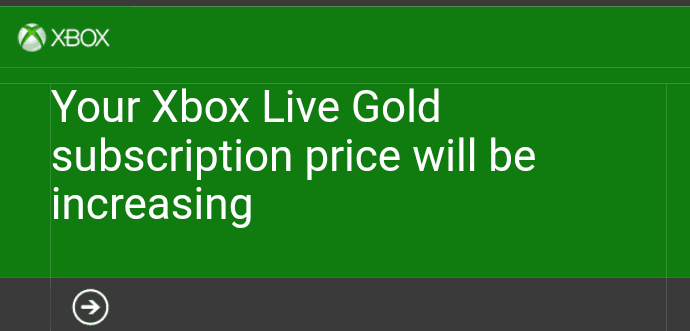 xbox live membership prices
