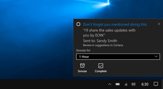 Cortana Commitments