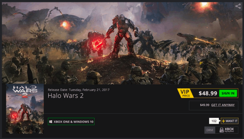 Halo Wars 2 Green Man Gaming