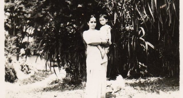 Microsoft CEO Satya Nadella and his mother in India