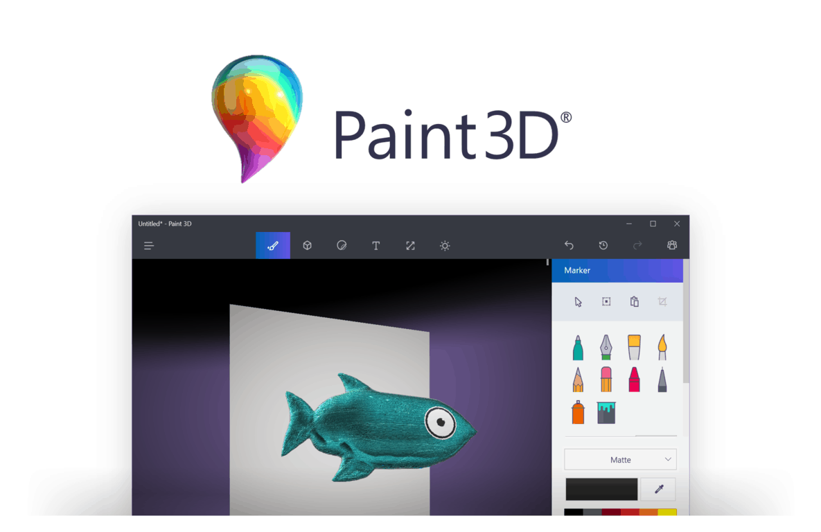 Как сделать 3d картинку в paint 3d