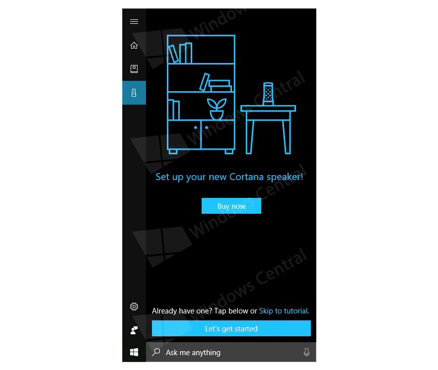 Cortana Speaker Wizard