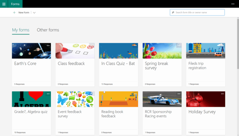 New educator focused features in Microsoft Forms 1