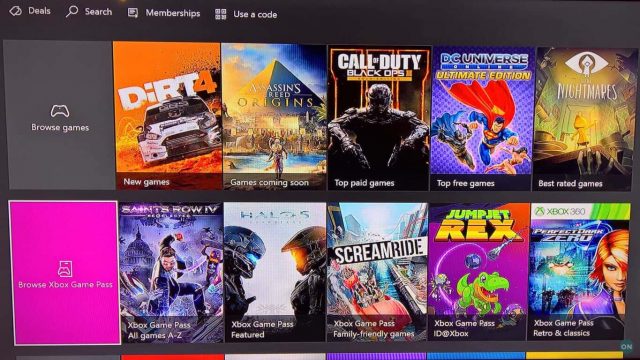 Xbox One Storefront