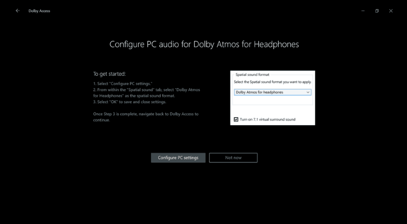 Как включить dolby atmos в windows 10